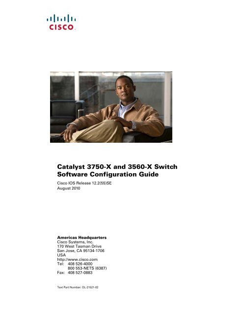 Catalyst 3750-X and 3560-X Switch Software Configuration Guide