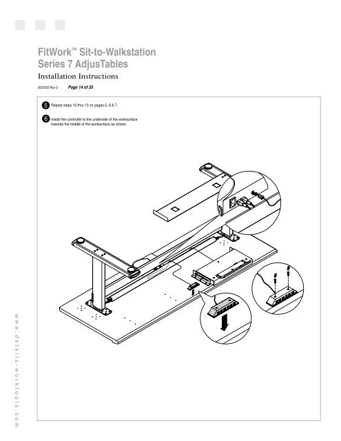 Series 7 AdjusTables FitWork™ Walkstation - Steelcase