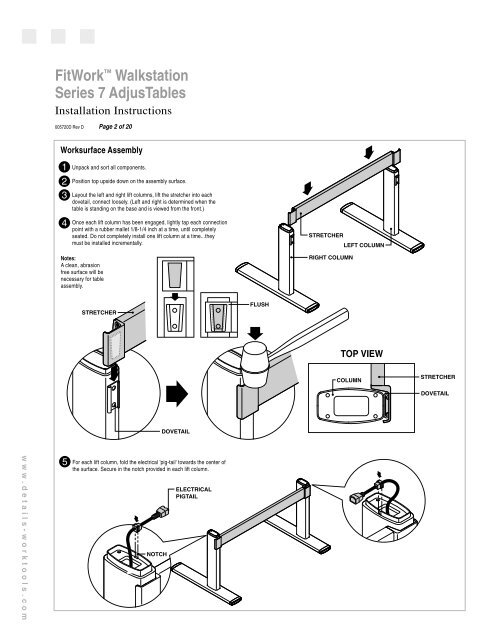 Series 7 AdjusTables FitWork™ Walkstation - Steelcase