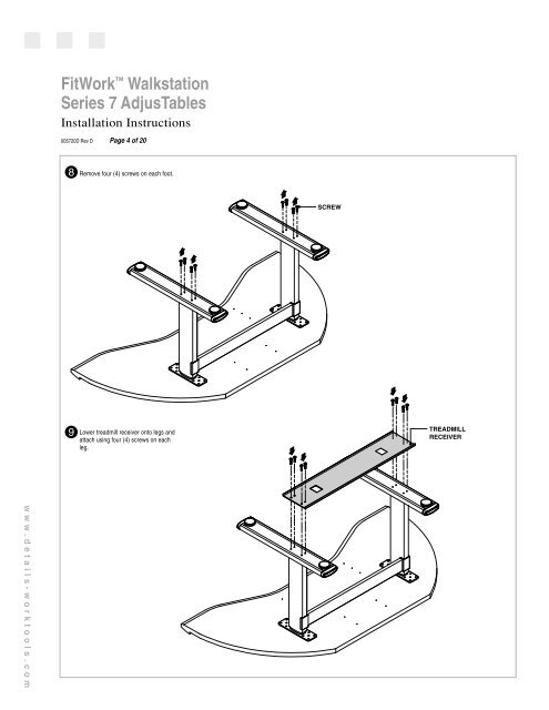Series 7 AdjusTables FitWork™ Walkstation - Steelcase