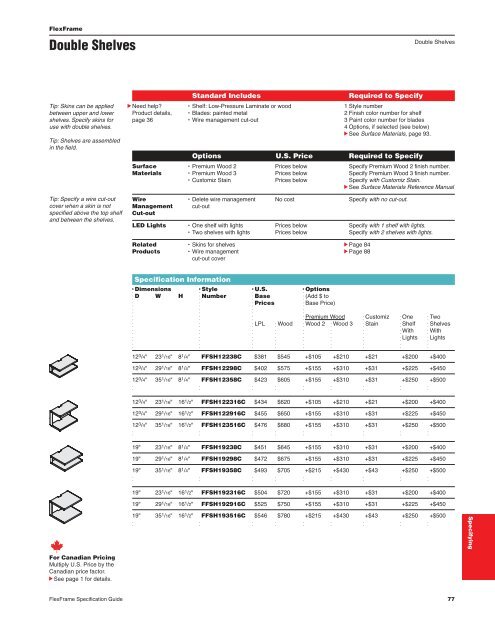 FlexFrame Specification Guide - Steelcase