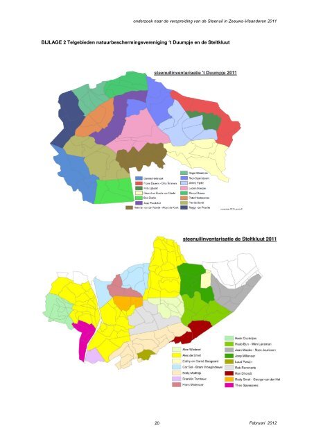Inventarisatierapport 2011 - STeenuil Overleg NEderland