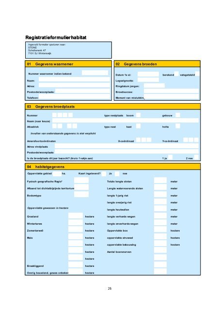 Handleiding voor voedselonderzoek bij steenuilen