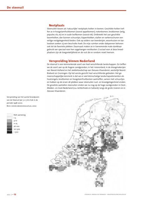 Maatregelencatalogus - STeenuil Overleg NEderland