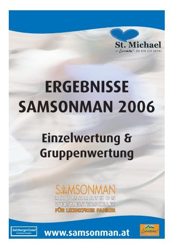 ERGEBNISSE SAMSONMAN 2006 - Stefan-reich.de