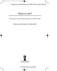 Peace at Last? - Stefan Wolff