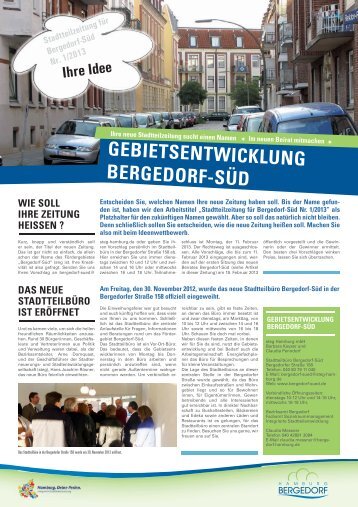 gebietsentwicklung bergedorf-süd - Stadtentwicklungsgesellschaft ...