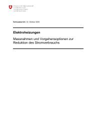 Schlussbericht Forschungsprojekt Elektroheizungen - Safe