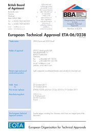 European Technical Approval ETA-06/0238 - Steico