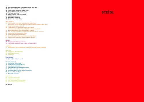 Steidl Edition 7L steidl M ACK stei dlue s ki ldsen S tei dl IC P