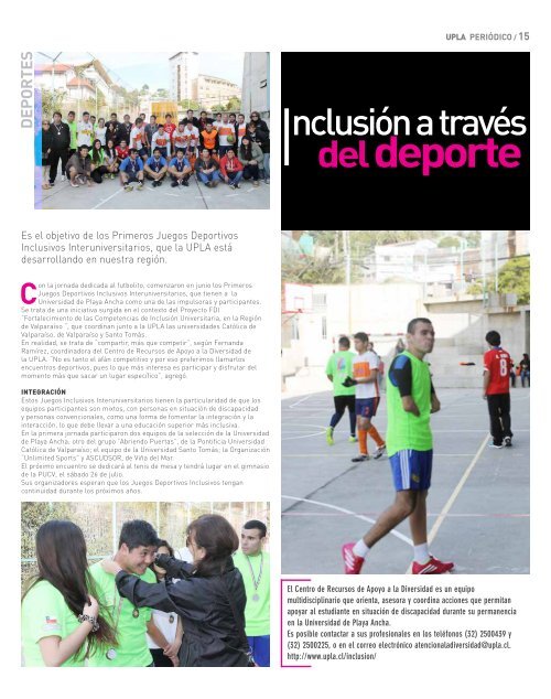 Periódico de la Universidad de Playa Ancha - Julio 2014