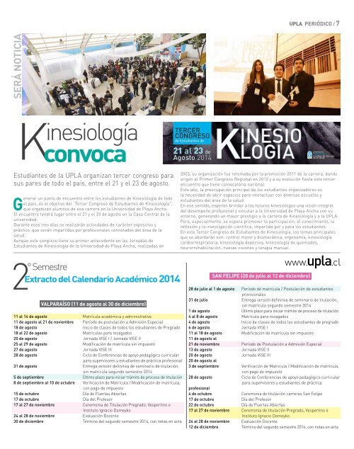 Periódico de la Universidad de Playa Ancha - Julio 2014