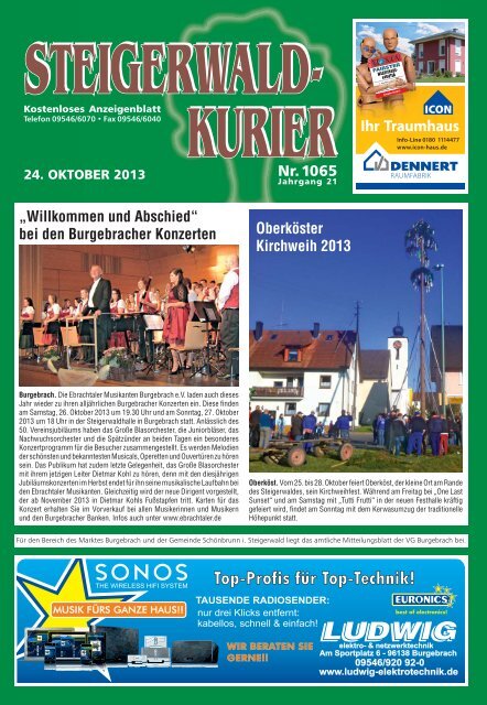 Ausgabe 1065 - Steigerwald-Kurier