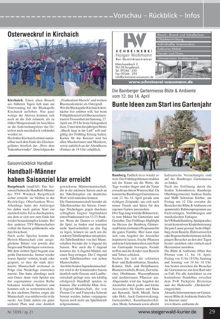 Ausgabe 1039 - Steigerwald-Kurier