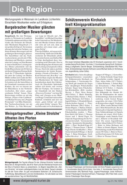 Ausgabe 1054 - Steigerwald-Kurier