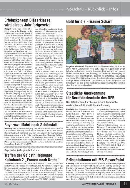 Ausgabe 1047 - Steigerwald-Kurier