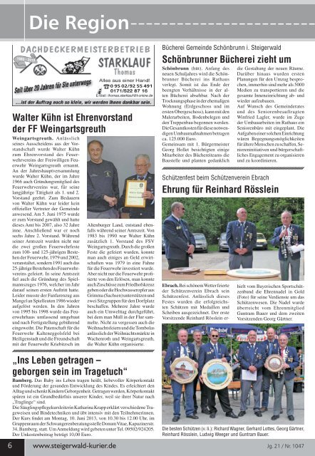 Ausgabe 1047 - Steigerwald-Kurier