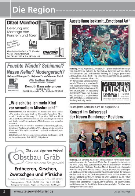 Ausgabe 1056 - Steigerwald-Kurier