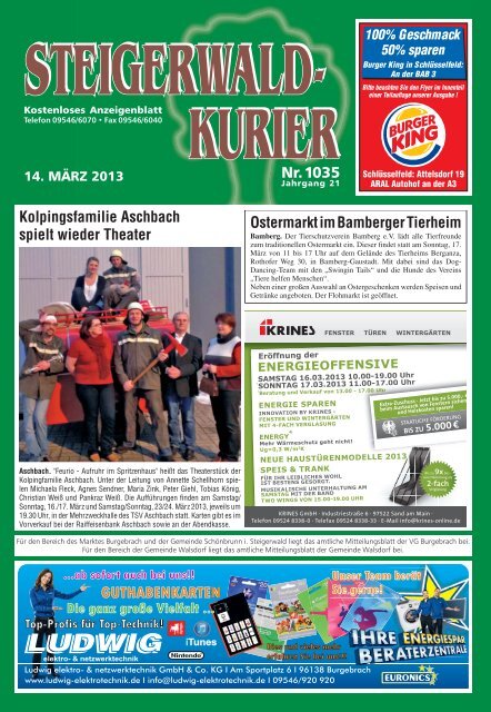 Ausgabe 1035 - Steigerwald-Kurier