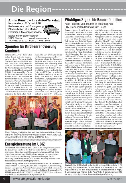 Ausgabe 1052 - Steigerwald-Kurier