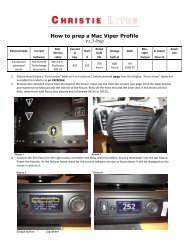 How to prep a Mac Viper Profile - Christie Lites