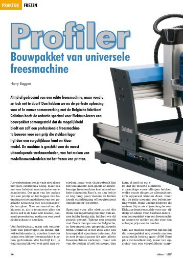 Bouwpakket van universele freesmachine - ELEKTOR.nl