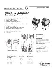 BAMBINO 1kW & BAMBINO 2kW Quartz Halogen Fresnels