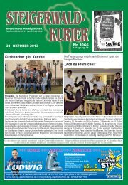 Ausgabe 1066 - Steigerwald-Kurier