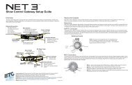 Net3 Show Control Gateway Setup Guide - ETC