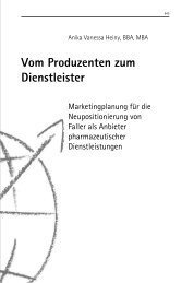 Vom Produzenten zum Dienstleister - School of International ...