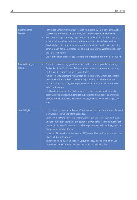 Werte. BiLdunG. ethikkodex. - School of International Business and ...