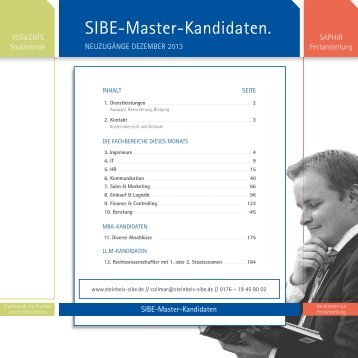 SIBE-Talentkatalog - Monat Dez. - School of International Business ...