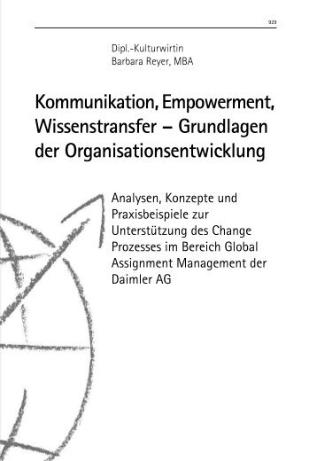 Grundlagen der Organisationsentwicklung - School of International ...