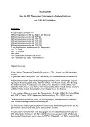 Niederschrift KT am 21.03.2013 - Kreis Steinburg