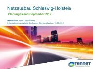 Netzausbau Schleswig-Holstein – Planungsstand - Kreis Steinburg