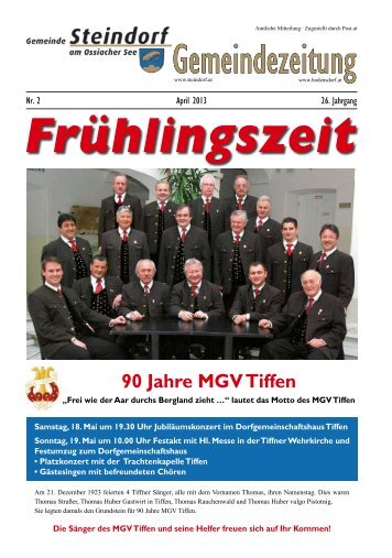 Gemeindezeitung Apri.. - Gemeinde Steindorf