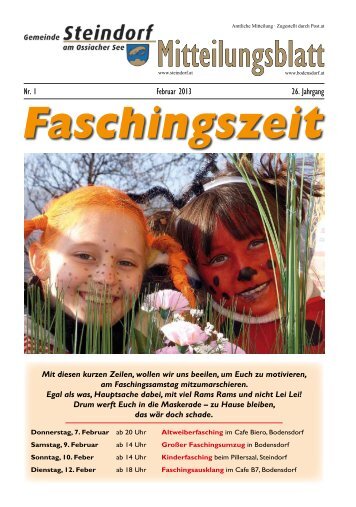 Mitteilungsblatt Feb.. - Gemeinde Steindorf