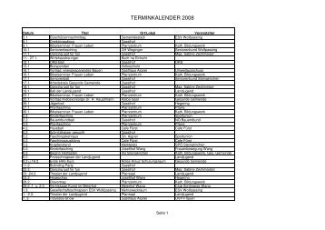 Terminkalender 2008 - Marktgemeinde Steinakirchen am Forst