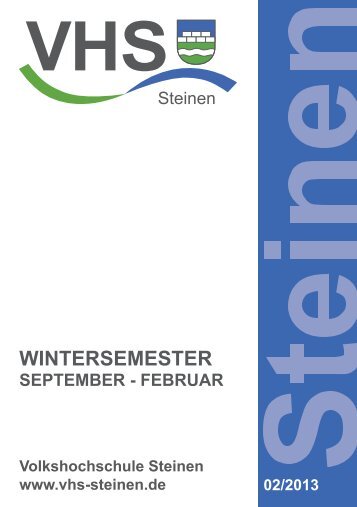 VHS-Programm (PDF) - Steinen