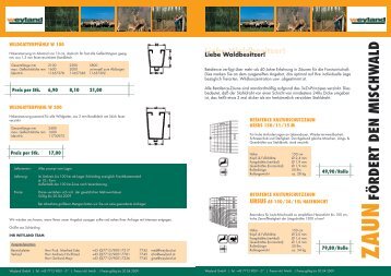 Zaunprospekt 2009.pdf - Weyland GmbH