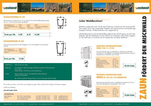 Zaunprospekt 2009.pdf - Weyland GmbH