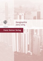 Geographie-Flyer mit Proficheck!!!.indd - Franz Steiner Verlag