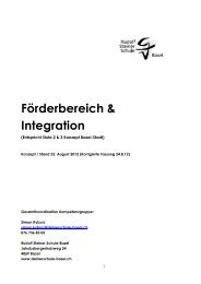 Integrationskonzepts - Rudolf Steiner Schule Basel