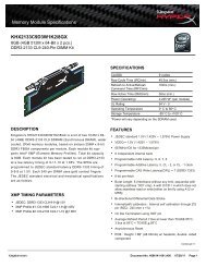 KHX2133C9D3W1K2/8GX Datasheet - BT Shop