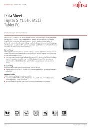 Data Sheet Fujitsu STYLISTIC M532 Tablet PC