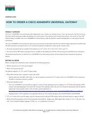 how to order a cisco as5400hpx universal gateway - Lincomp