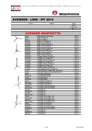 Manfrotto Gruppo Lino Avenger IFF 2012 ilustracje P-E - Milso