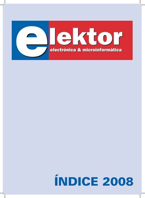 ÃNDICE 2008 - Elektor