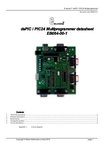 dsPIC / PIC24 Multiprogrammer datasheet dsPIC / PIC24 ... - Elektor