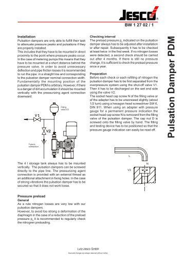 Pulsation Damper PDM